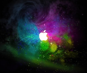 Plamy, Kolorowe, Białe, Apple