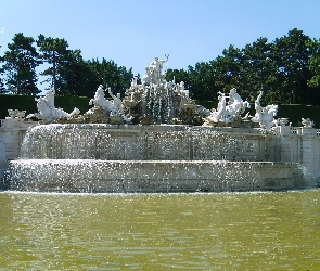 Fontanna, Park Schönbrunn, Neptuna