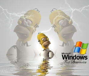 Homer, Simpson, Windows