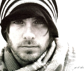 czapka, szalik, Jared Leto