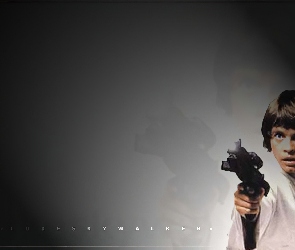 tło, pistolet, Star Wars, Mark Hamill