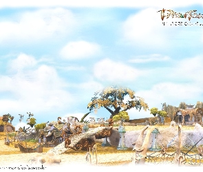 Priston Tale, drzewo, osada, wioska