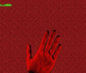Halloween, dłoń