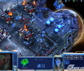 Starcraft 2, kosmos, roboty, miasto