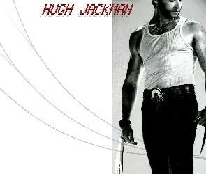 biała koszulka, Hugh Jackman
