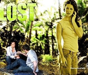 palmy, dżungla, Lost, Serial, Zagubieni, Evangeline Lilly