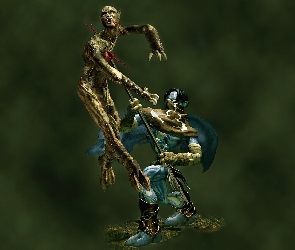 Legacy Of Kain Soul Reaver, włócznia, potwór, postać