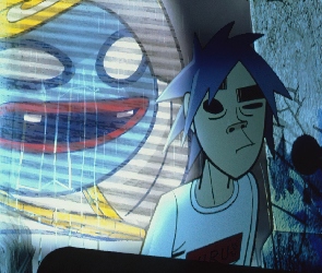 Gorillaz, ząb, twarz