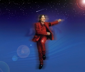 Czerwony, Garnitur, Michael Jackson