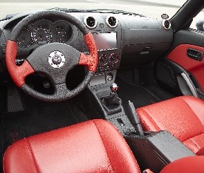 Czerwone, Wnętrze, Daihatsu Copen