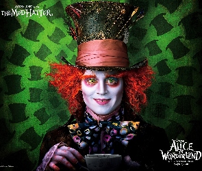 Film, Johnny Depp, Alice in Wonderland, Aktor, Alicja w Krainie Czarów