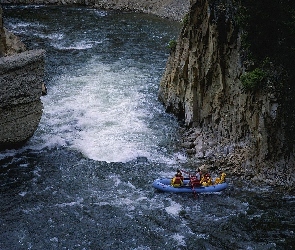 Rafting, góry, rzeka, spływ