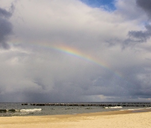 Tęcza, Plaża