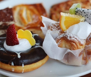 Ciastka, Owoce, Deser