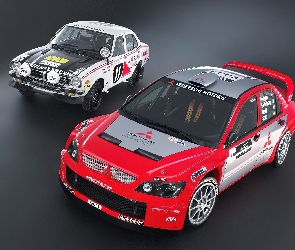 Dwa, Mitsubishi Lancer WRC, Samochody