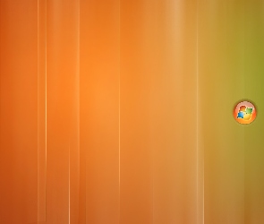 Zielone, Windows, Logo, Tło, Pomarańczowo