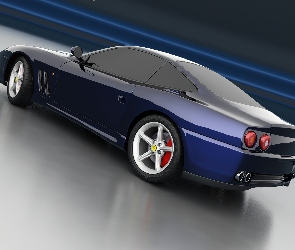 Niebieskie, Szyby, Ciemne, Ferrari 550