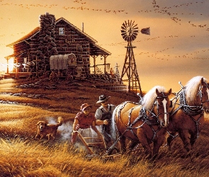 Pole, Uprawa, Domek