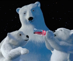 Boże Narodzenie, niedźwiadki, Coca Cola