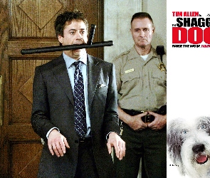 The Shaggy Dog, garnitur, pies, policjant, pałka