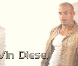 Vin Diesel, beżowa kurtka
