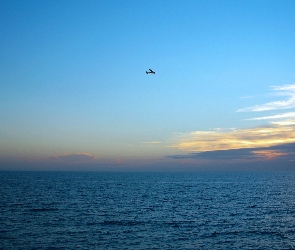 Niebo, Samolot, Morze