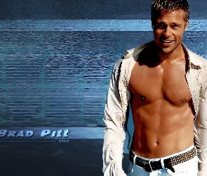 Brad Pitt, Woda, Roześmiany