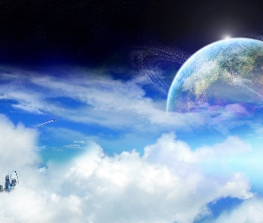 Chmury, Kosmos, Planeta