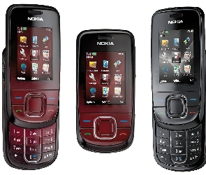 Nokia 3600, Czarna, Wiśniowa