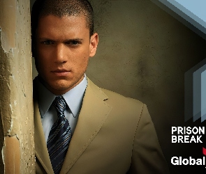 Prison Break, Wentworth Miller, słup, przystojny, Skazany na śmierć