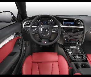 Audi A5, Skóry, Czerwone