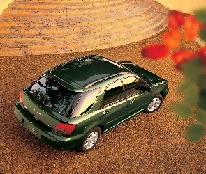 Zielone, Kombi, Subaru Impreza