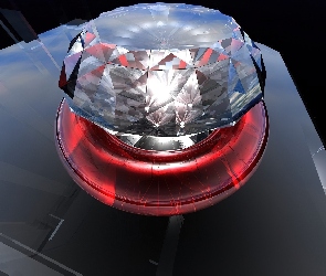 okrąg, czerwony, 3D, Wektorowa