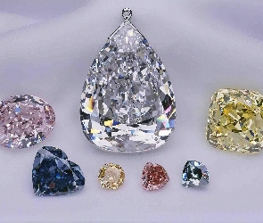 Diamenciki, Wisiorki, Kolorowe