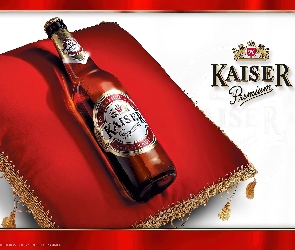 Poduszka, butelka, Piwo Kaiser