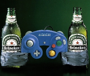 Heineken, joystick, Piwo