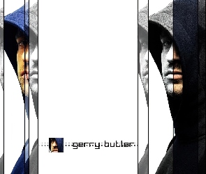 kaptur, twarz, Gerard Butler