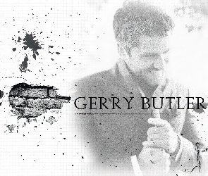 Gerard Butler, cegły, ręce
