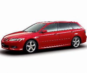 Czerwona, Kombi, Mazda 6
