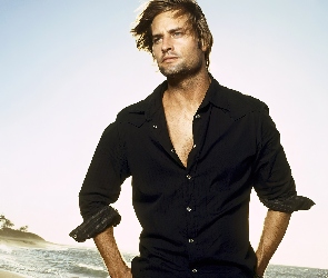 Czarna, Koszula, Josh Holloway