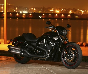 Czarny, Noc, Harley Davidson Night Rod Special