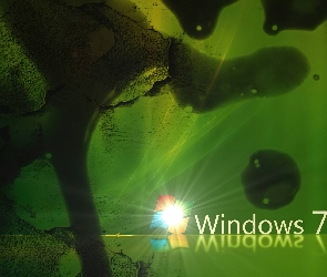 Zielone, Windows 7, Plamy