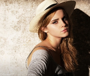 Kapelusz, Spojrzenie, Emma Watson