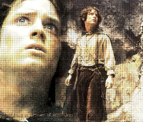 oczy, spojrzenie, Elijah Wood