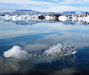 Jezioro, Islandia, Jokulsarlon