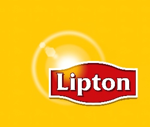 Logo, Tło, Żółte, Lipton