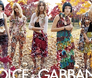 torebka, sukienki, Dolce And Gabbana, dziewczyny
