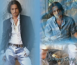 Johnny Depp, koszula, marynarka