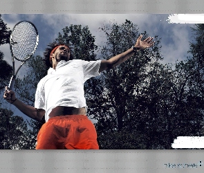 nike, rakieta, Tennis