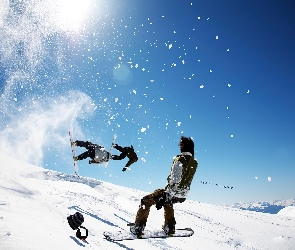 Snowbording, Sztuczki, Zima